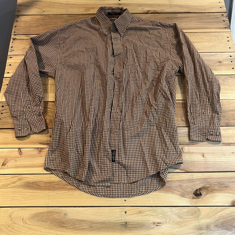 Men's Duck Head Button Down Casual Shirt Size M